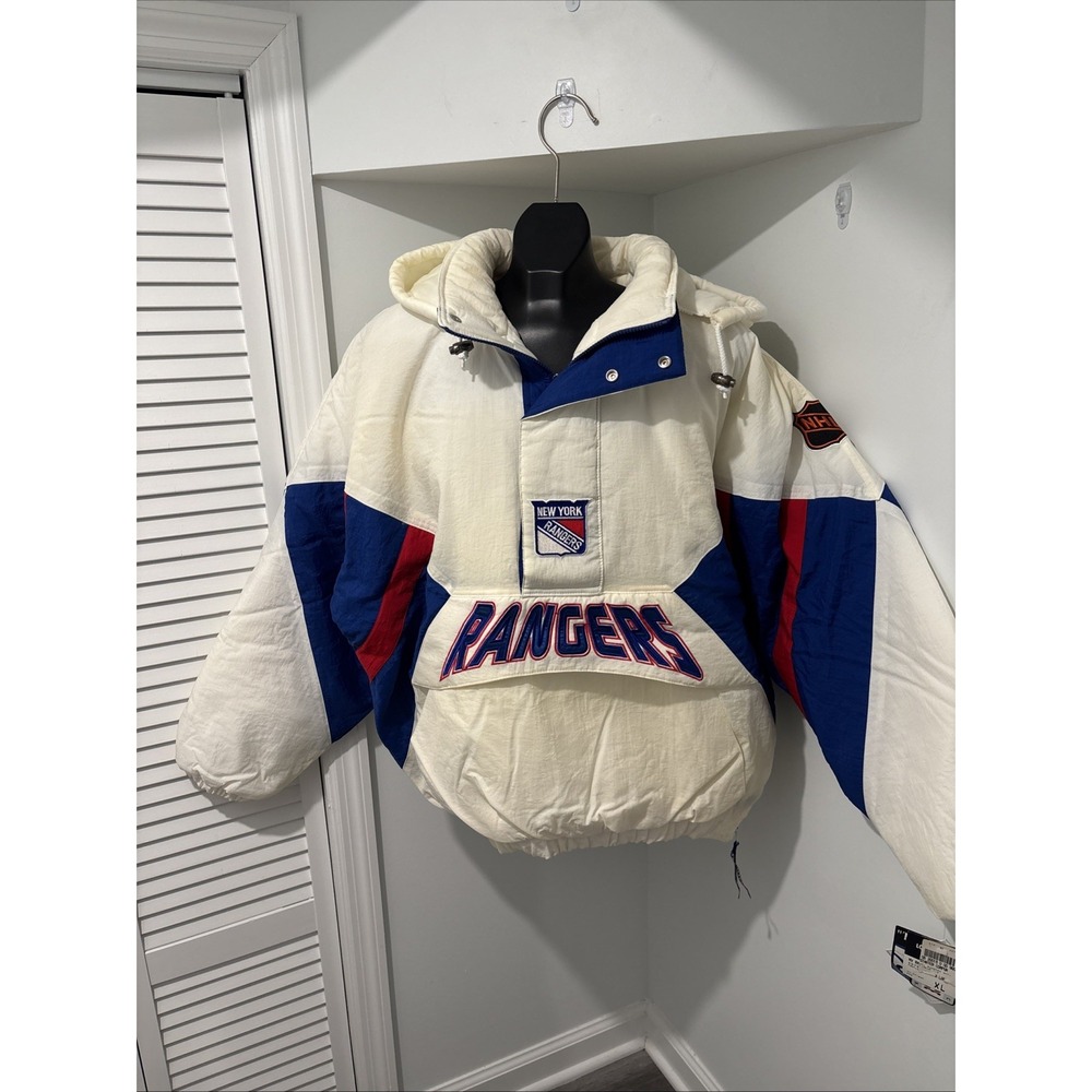 VTG 90's Starter NY Rangers Center Ice Authentic Jacket Size XL Puffer NEW *READ